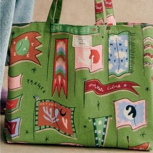 Sezane Multicolor Graphic Tote Bag